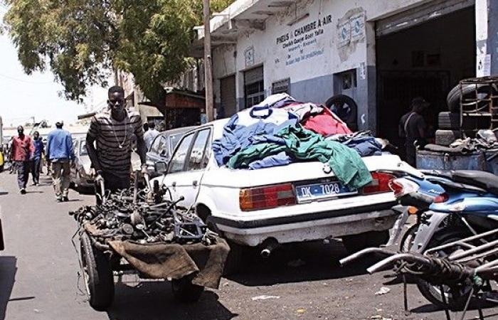 le cœur battant de la vente et du recyclage de pièces détachées à Dakar