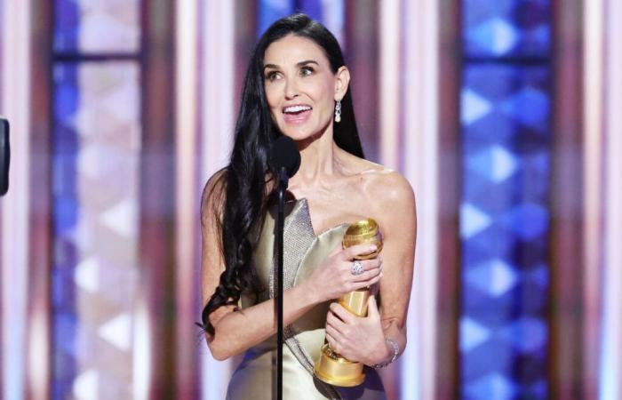 Demi Moore marque sa victoire avec un discours d’acceptation émouvant, “Emilia Pérez” commence la soirée en force et une liste en direct des gagnants