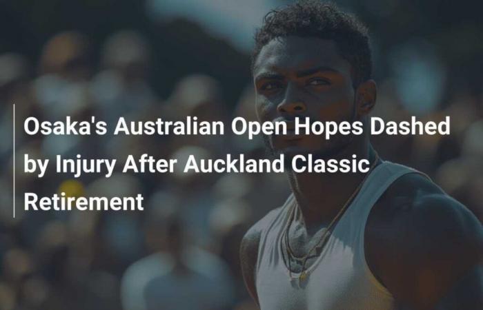 Les espoirs d’Osaka à l’Open d’Australie anéantis par une blessure après son abandon à l’Auckland Classic