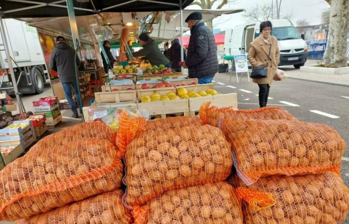 Montceau – Le marché du samedi victime d’une vague de froid, ça marche moins bien, explications