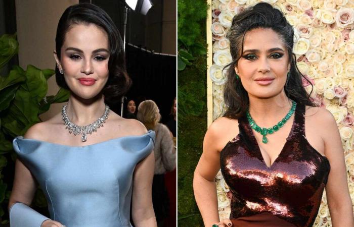 Selena Gomez devient émue après la rencontre avec Salma Hayek aux Golden Globes 2025