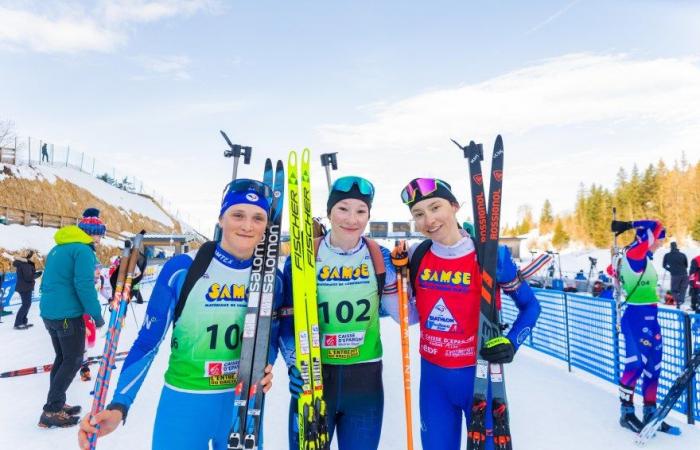 Biathlon | Coupe de France Prémanon : Amandine Mengin remporte le 60 groupé dames, Pauline Machut et Louise Roguet sur le podium | Magazine Nordique