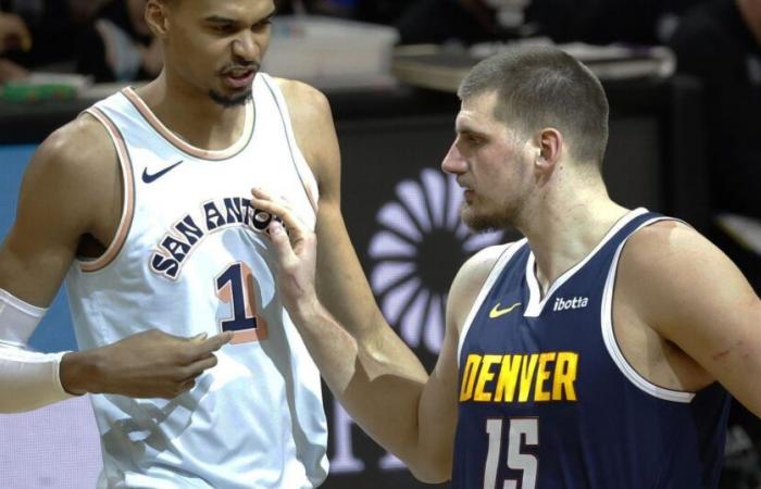 Les Spurs de Victor Wembanyama battus par Denver et Nikola Jokic, Leonard fait son retour avec les Clippers