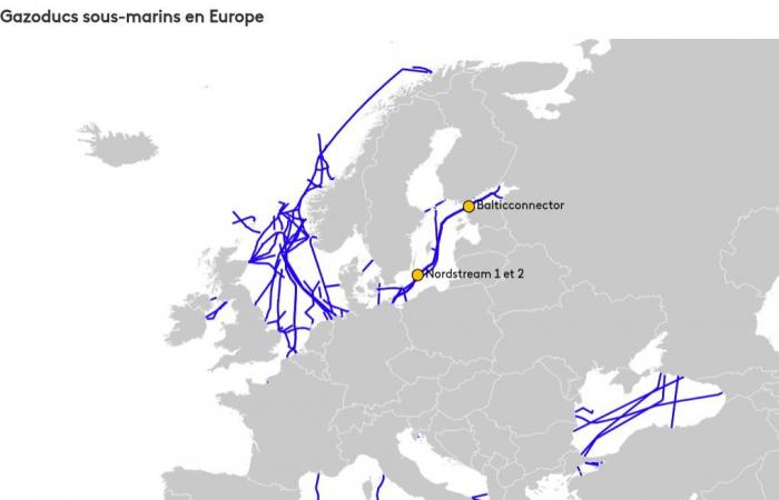 visualiser les câbles sous-marins très stratégiques en Europe, victimes de plusieurs incidents