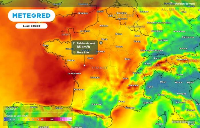 nos cartes confirment les violentes rafales de vent ! Quelles régions sont concernées ?