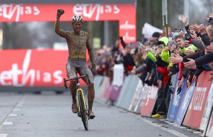 victoire de Wout Van Aert au Bour de Termonde