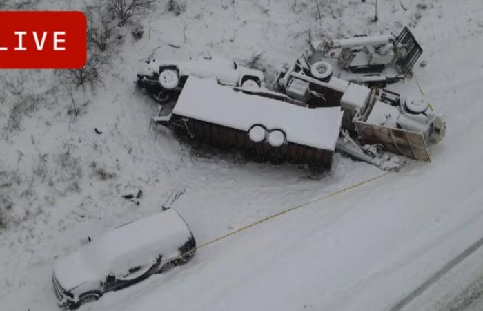 Mises à jour en direct de la tempête hivernale Blair