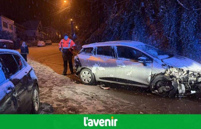 Cinq voitures et un garage endommagés rue Cherave à Huy