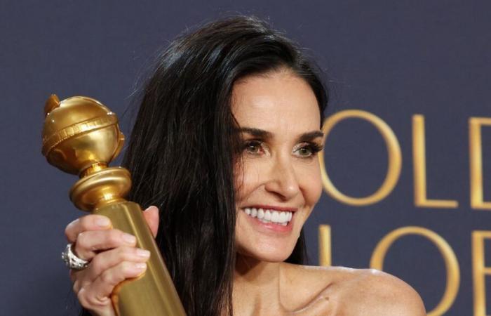 Demi Moore remporte le Golden Globe de la meilleure actrice