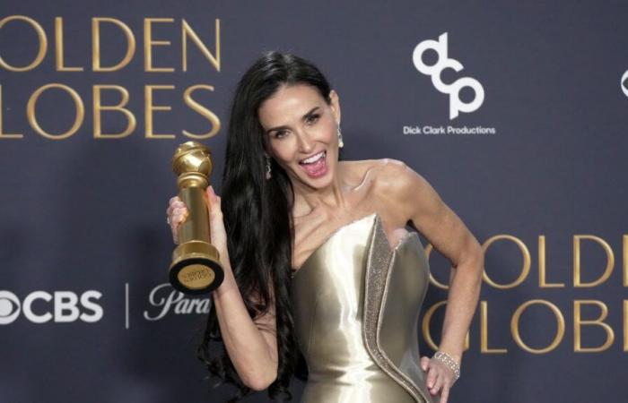 Demi Moore “sous le choc” après avoir remporté son tout premier prix d’interprétation à 62 ans