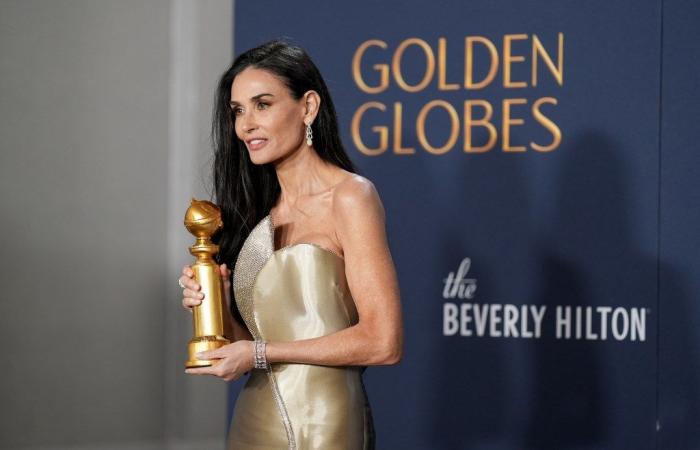 Demi Moore donne un discours plus inspirant dans les coulisses après sa victoire