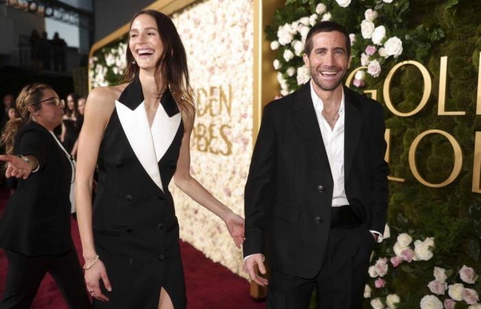 Aux Golden Globes, Jake Gyllenhaal et la Française Jeanne Cadieu se mariaient parfaitement