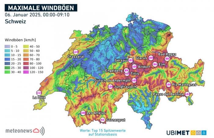 Semaine perturbée à venir (6 janvier 2025)