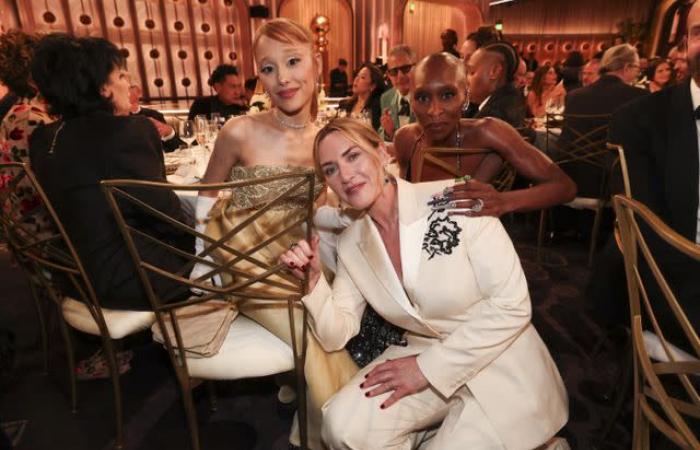 Toutes les célébrités ont craqué pour le Photobomb d’Ariana Grande et Cynthia Erivo aux Golden Globes 2025 !