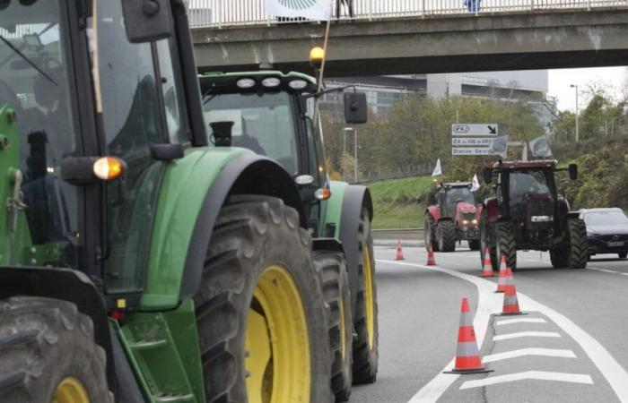 les agriculteurs de la Coordination rurale en colère