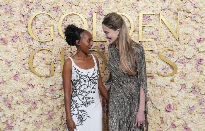 Angelina Jolie et Zahara, l’inséparable duo mère-fille, font leur apparition aux Golden Globes