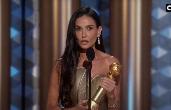 Demi Moore tacle un producteur alors qu’elle reçoit le premier prix de sa carrière aux Golden Globes : “Il y a 30 ans…” (VIDEO)