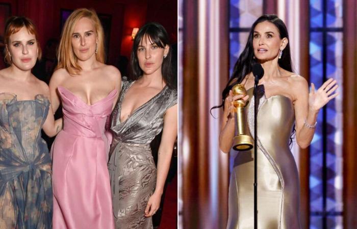 Rumer Willis célèbre la victoire de Demi Moore aux Golden Globes avec ses sœurs