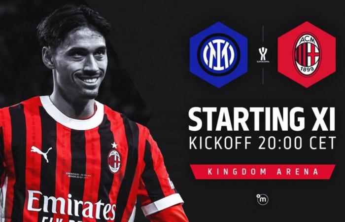 Inter contre AC Milan onze de départ