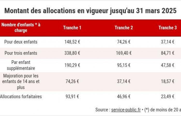 Allocations familiales : voici les nouveaux plafonds de ressources pris en compte pour 2025