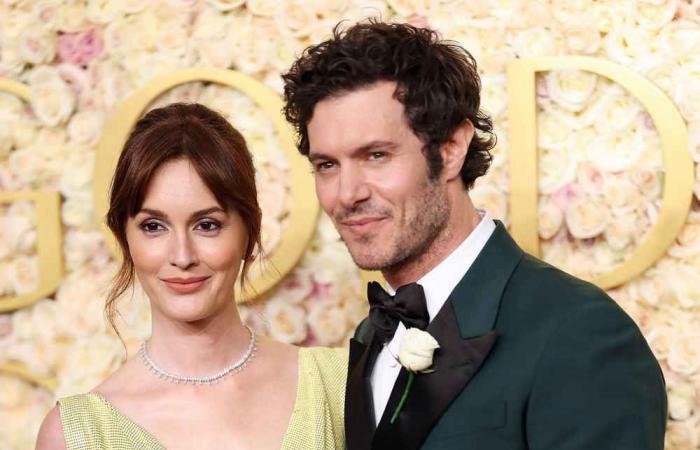 Adam Brody et Leighton Meester assistent aux Golden Globe Awards 2025