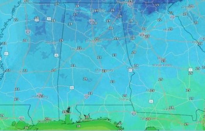 De la neige en Alabama ? Les prévisionnistes disent que c’est possible cette semaine