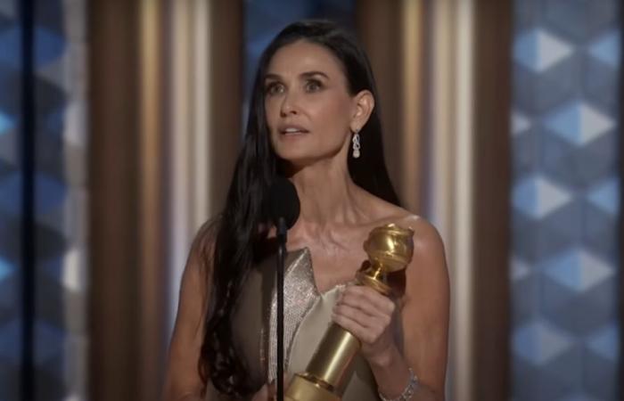 J’adore tout l’amour que les filles de Demi Moore et Bruce Willis envoient à l’actrice après sa victoire aux Golden Globes