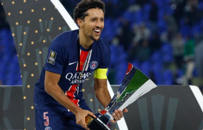 Marquinhos dépasse Verratti et devient le joueur le plus titré de l’histoire du PSG