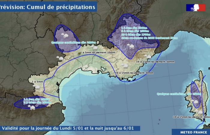 Météo : prévisions de neige dans les Alpes du Sud