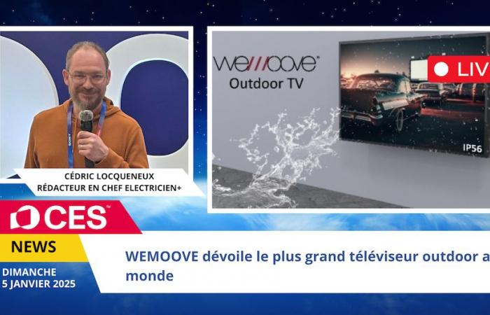 WEMOOVE frappe fort au CES 2025 avec la plus grande télévision extérieure au monde