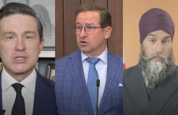 L’opposition réagit à la démission de Justin Trudeau