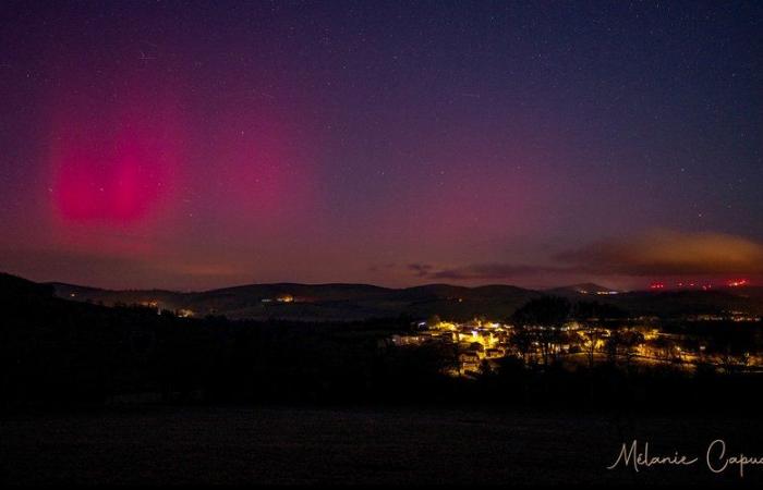 Elle photographie une aurore boréale dans le ciel de Lacaune