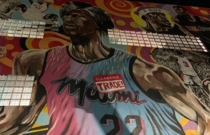 Les fans de Miami ont mis à jour la fresque géante de Jimmy Butler… • Basket USA