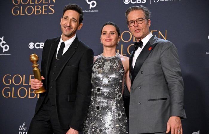 Troisième vainqueur aux Golden Globes pour “The Brutalist”, avec Adrien Brody