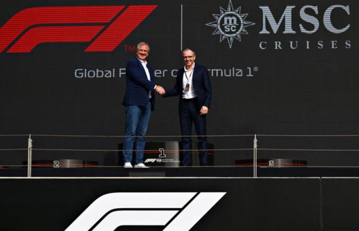 MSC Croisières devient sponsor officiel de trois Grands Prix de Formule 1 en 2025