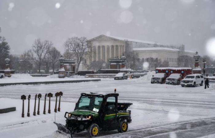 Tempête hivernale dans le centre et l’est des Etats-Unis, Washington sous la neige – 01/07/2025 à 00h51