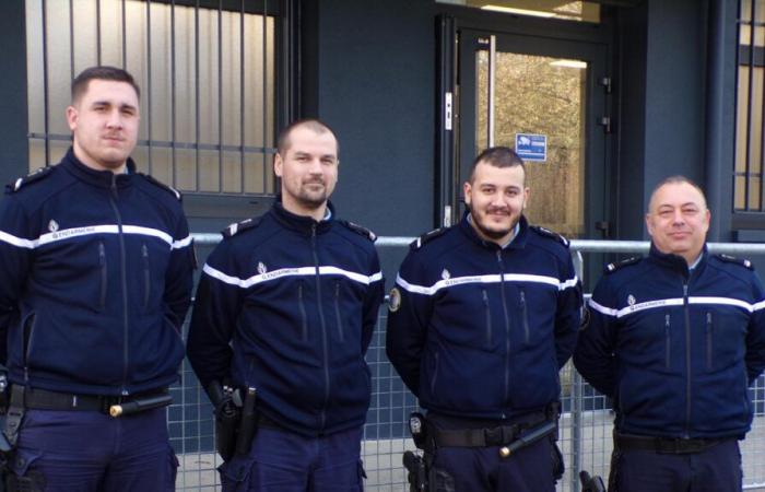 rencontre avec les gendarmes de la brigade