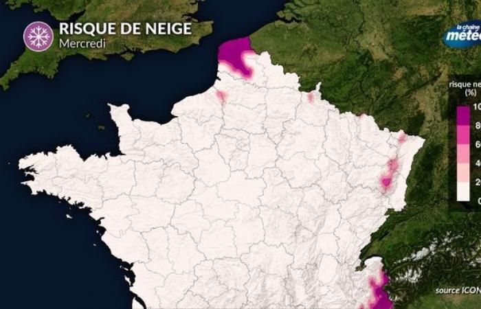 Risque de neige au nord mercredi et jeudi : incertitudes sur la situation