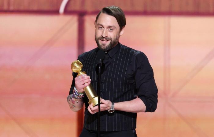 Kieran Culkin remporte le Golden Globe du meilleur second rôle dans un film