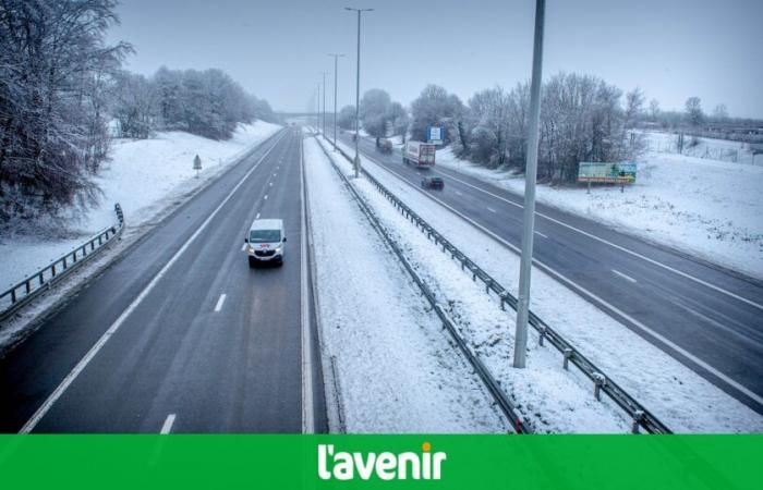 une alerte jaune aux routes glissantes émise dans deux provinces wallonnes entre ce soir et mardi soir