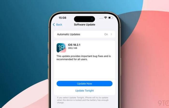 Mise à jour iOS 18.2.1 : correctifs importants pour iPhone