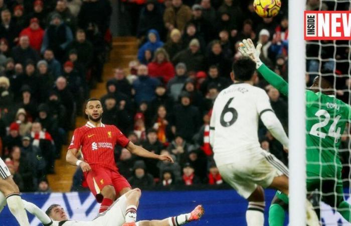 Le leader Liverpool tenu en échec par un Manchester United très inspiré et combatif