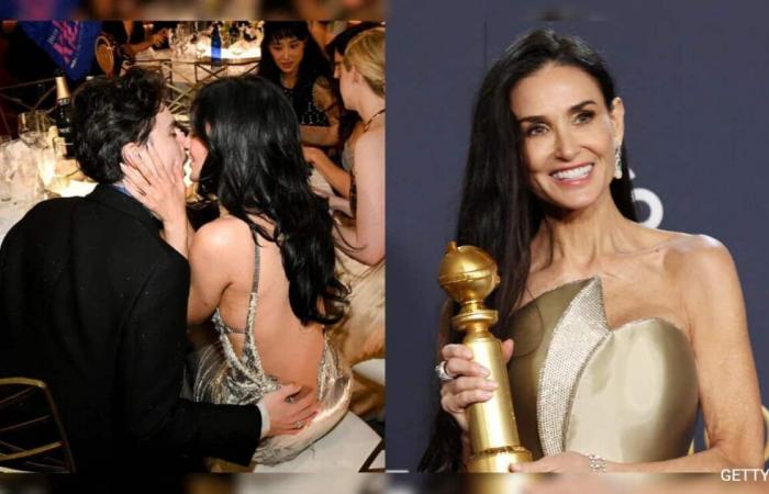 Faits saillants des Golden Globes 2025, du PDA de Timothee-Kylie au discours d’acceptation de Demi Moore