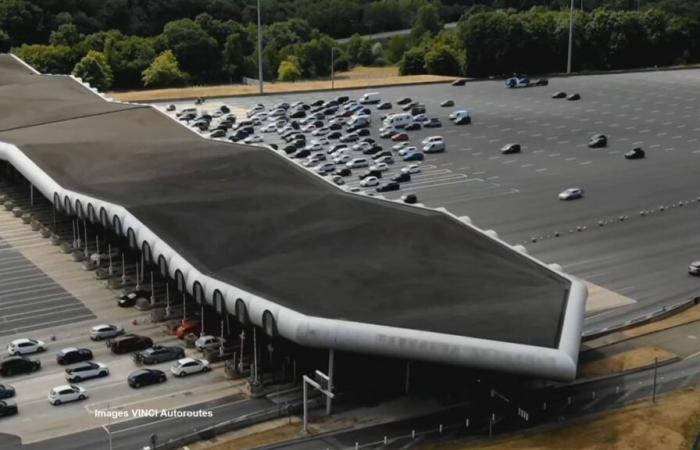 travaux sur l’A10 pour construire une route pour recharger les voitures électriques