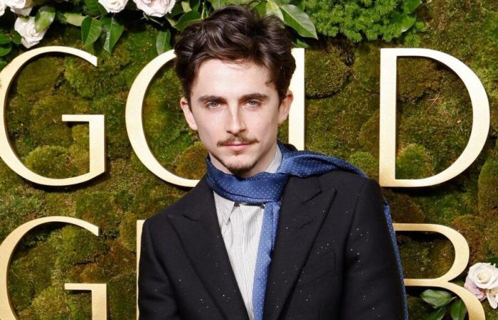 Timothée Chalamet porte le tout premier costume Tom Ford signé Haider Ackermann aux Golden Globes 2025