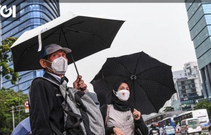 De légères pluies et des nuages ​​épais dominent la météo à Jakarta aujourd’hui