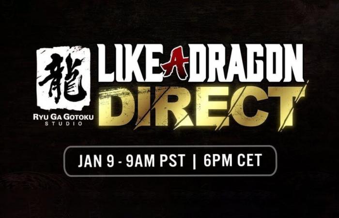 RGG annonce Like a Dragon Direct pour le 9 janvier