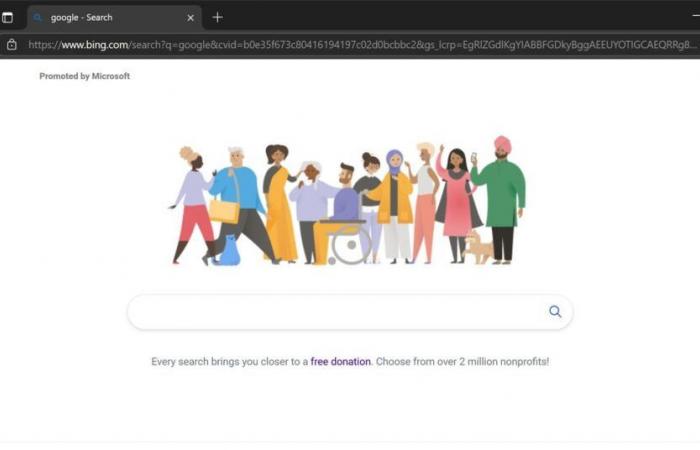 Microsoft utilise Bing pour faire croire aux gens qu’ils sont sur Google