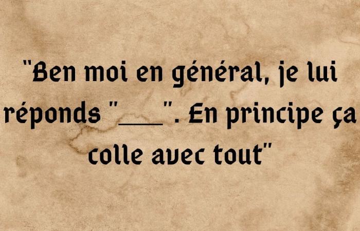 tu es le fils spirituel de Léodagan si tu parviens à compléter ces 15 lignes