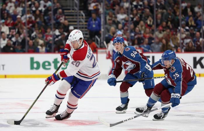 Juraj Slafkovsky rit d’être « mauvais » contre les Blackhawks et l’Avalanche